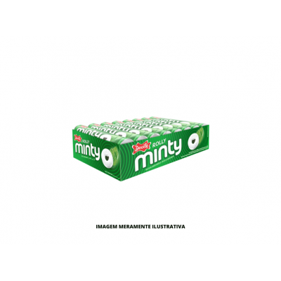 PASTILHA ROLLY MINTY HORTELA DOCILE 1X16X29G